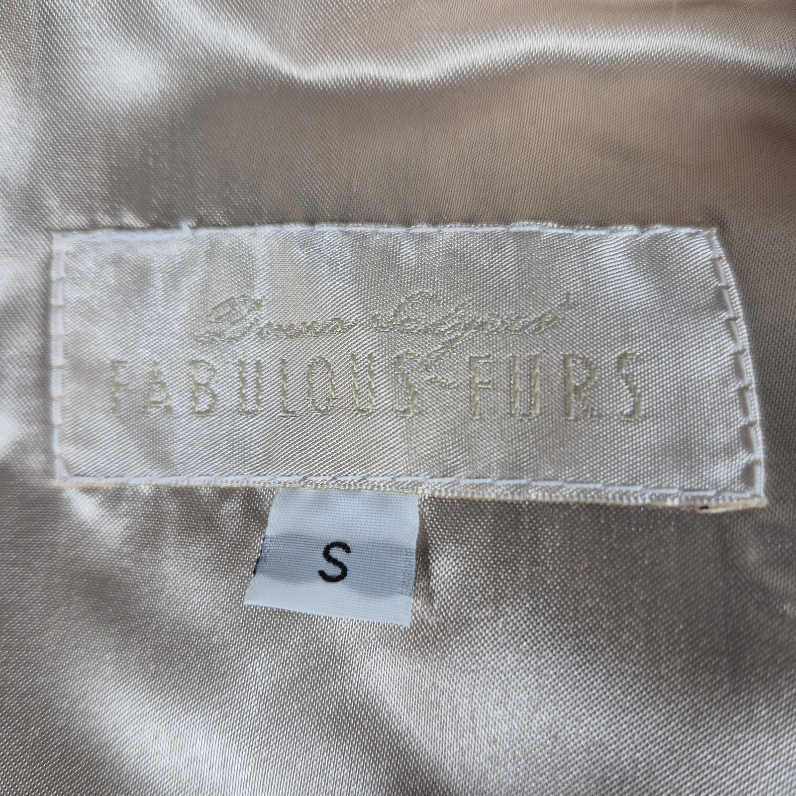 Donna Salyers Fabulous Furs Faux Fur Brown Cream Vest Small — image 5 of 6